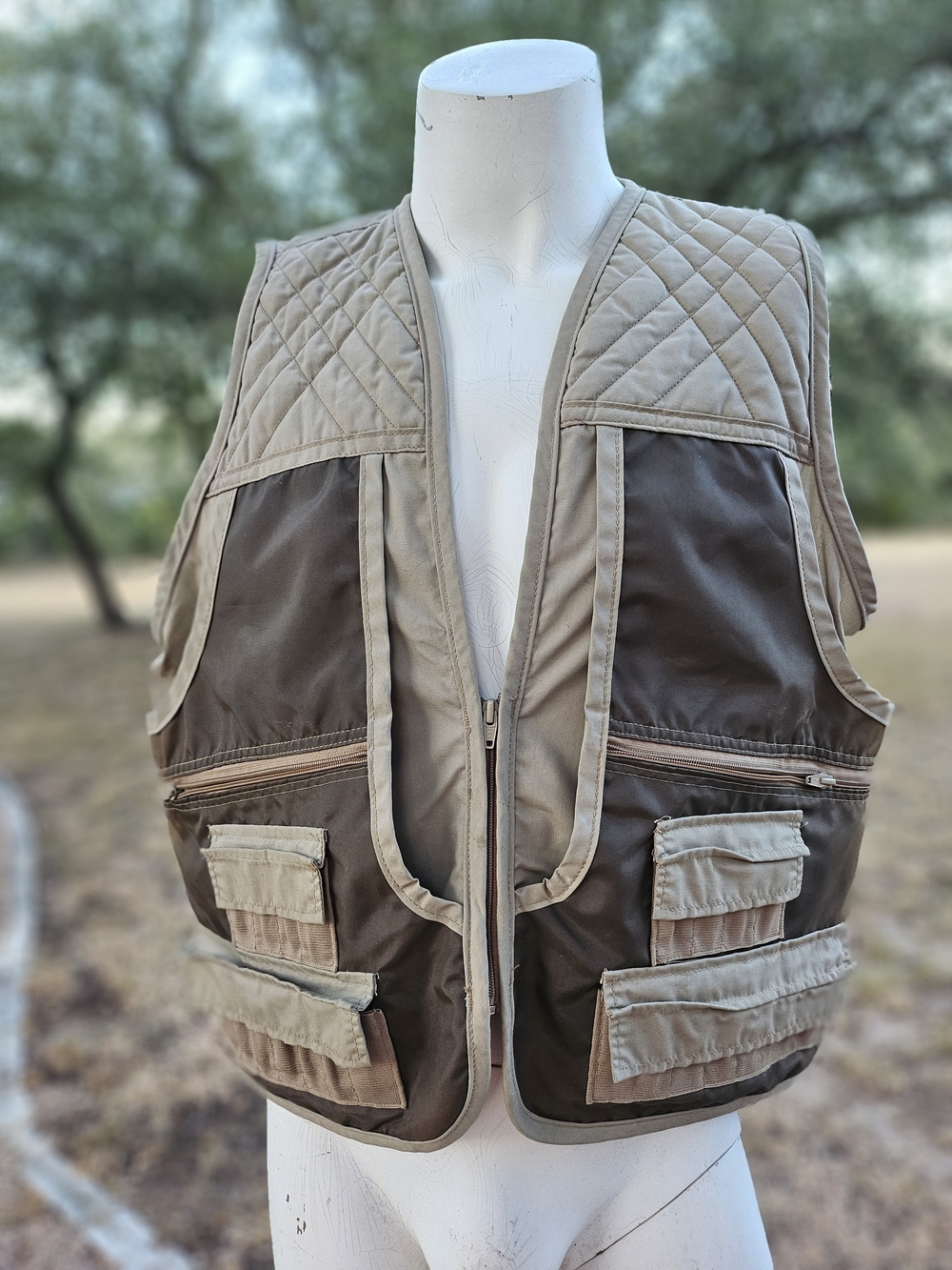 Saftbak Altoona PA, Men's Tactical Vest Utility Organizer - Tan L